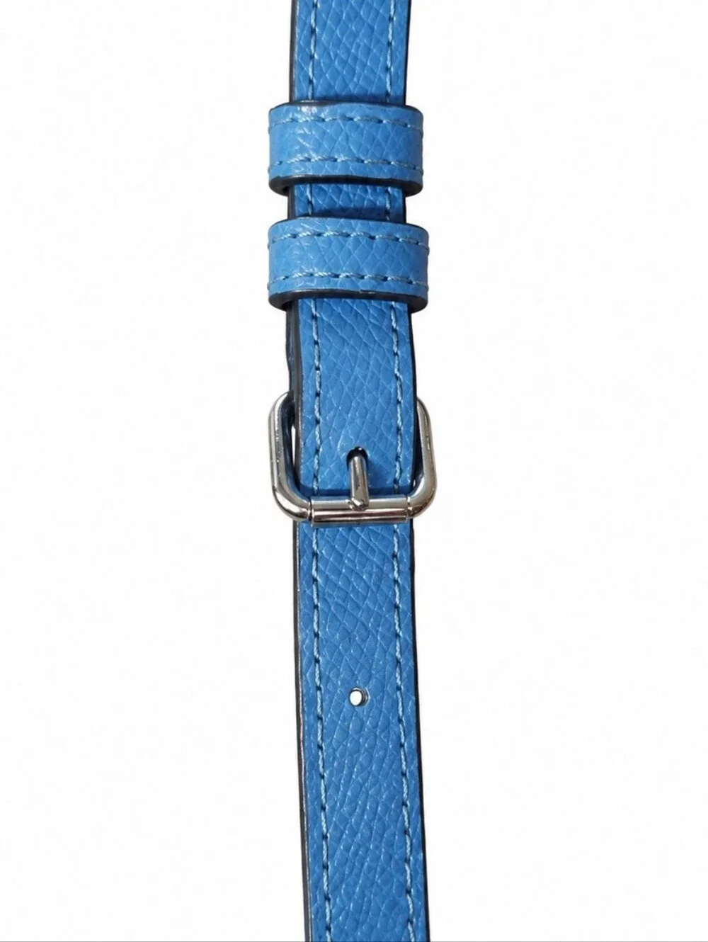 COACH Margot Blue Pebbled Leather Crossbody/Satchel